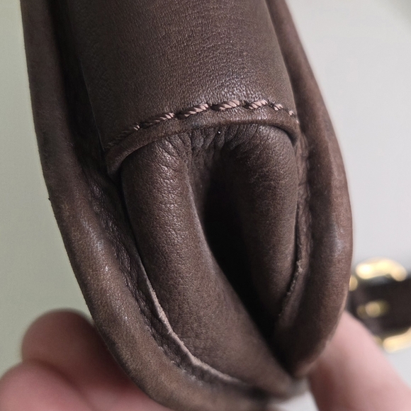 Vintage Y2K Fossil New American Classic Key Brown Leather Crossbody Purse Bag - Picture 10 of 16